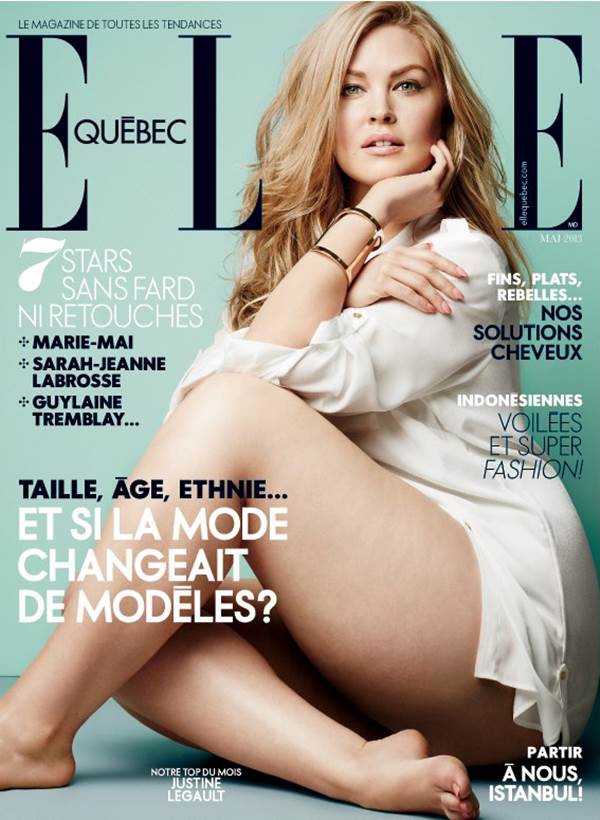Justine Legault สาวพลัสไซส์ ขึ้นปก Elle สวยได้ไม่จำเป็นต้องผอม