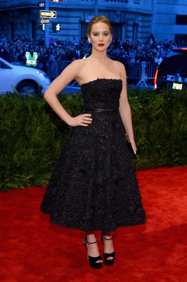 Jennifer Lawrence in Christian Dior