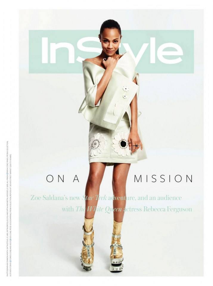 Zoe Saldana @ InStyle UK June 2013