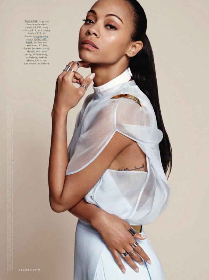 Zoe Saldana @ InStyle UK June 2013