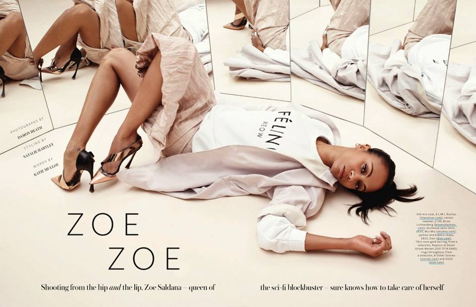 Zoe Saldana @ InStyle UK June 2013