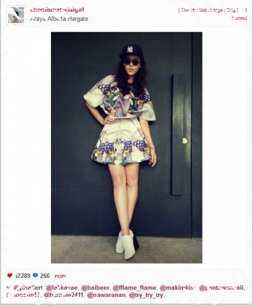 อันดับ 2  ชมพู่ อารยา เพิ่งครบหนึ่งล้านไปหมาดๆ มีคน folllowers ถึง 1,056,506