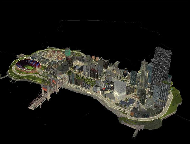 3 четыре сверху. Остров Стаунтон в ГТА 3. Карта Liberty City GTA 3. GTA 3 Liberty City Map. Карта ГТА 4 3d.