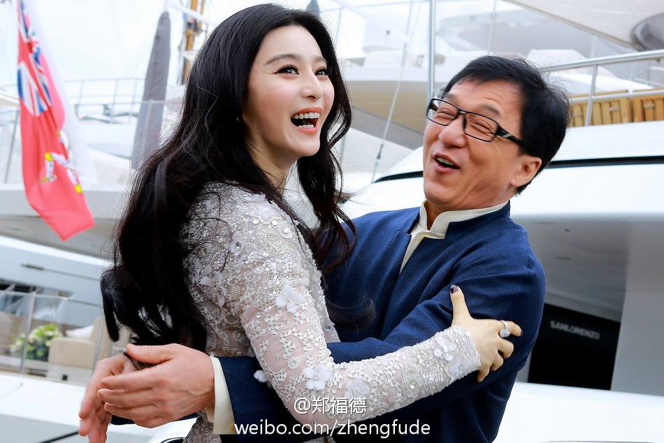 แม่นาง"ฟ่านปิงปิง" & แจ็คกี้ ชาน สองซุปเปอร์สตาร์แดนมังกร ในเมืองคานส์ !!
