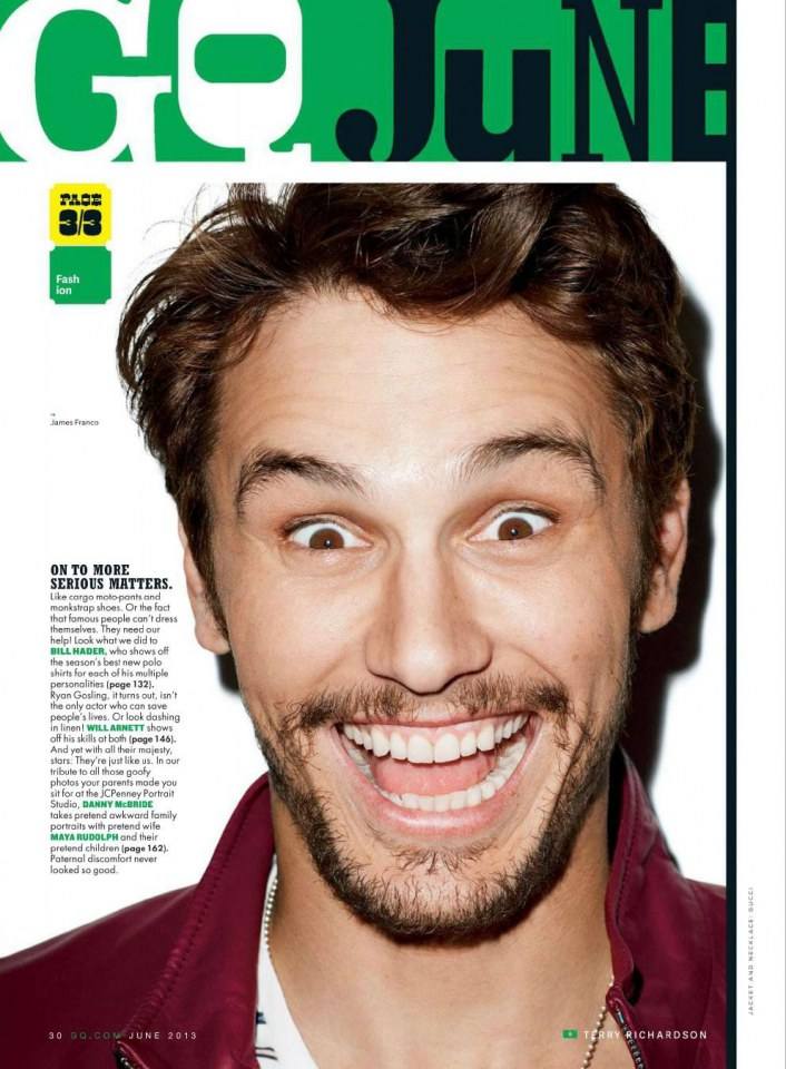 James Franco @ GQ US June 2013