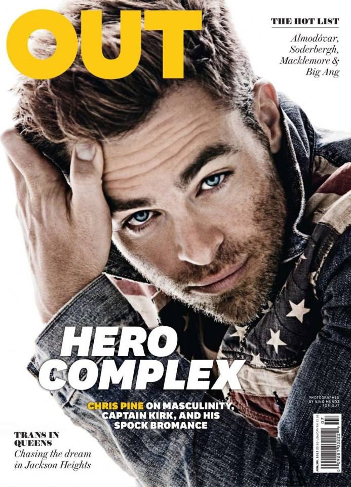 Chris Pine @ OUT Magazine June 2013