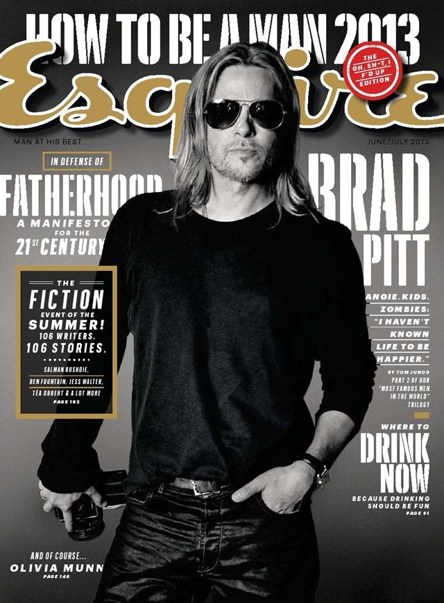 Brad Pitt @ Esquire Magazine June 2013