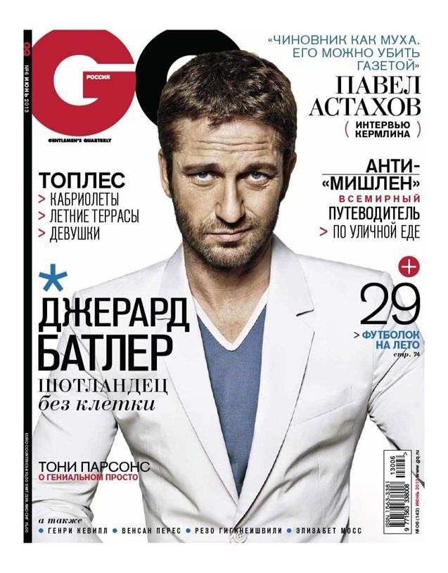 Gerard Butler @ GQ Russia June 2013