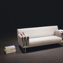 Tri-Folds Sofa by Camille Paillard – Practical for Slipping in Magazines and Books or Hiding Items