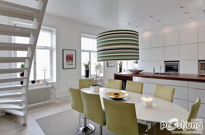 Bright Two Story Attic in Stockholm