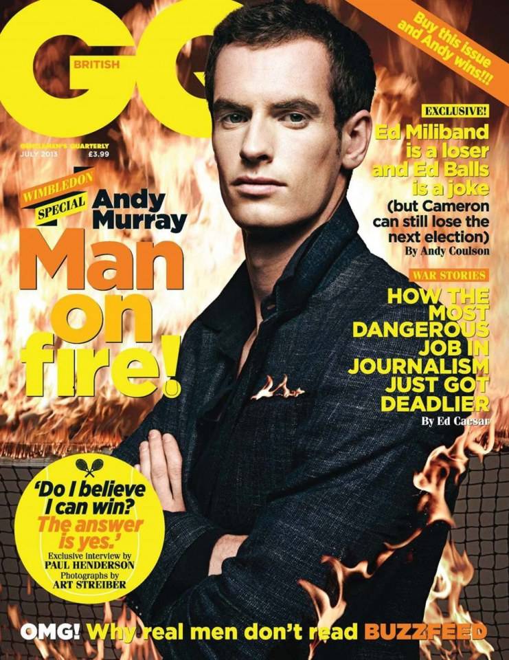 Andy Murray @ GQ UK July 2013