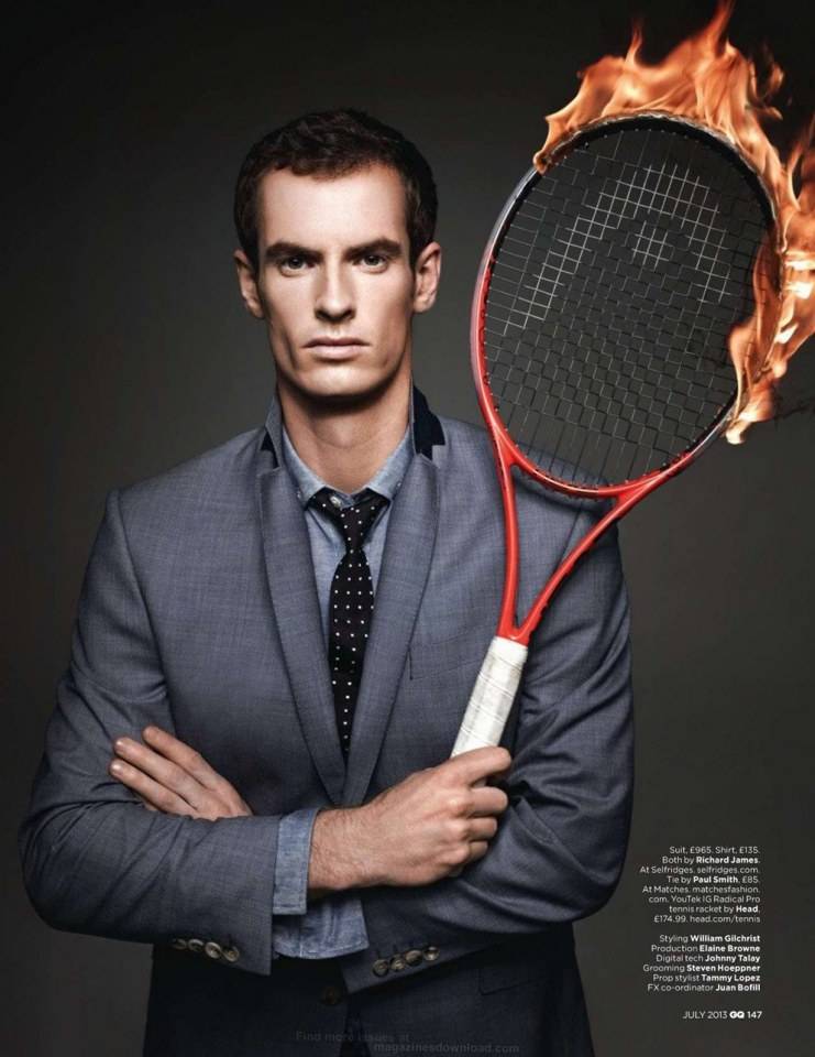 Andy Murray @ GQ UK July 2013