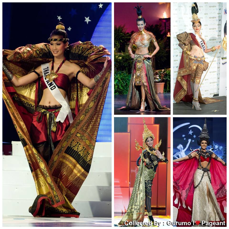 ชุดประจำชาติในแนว "Creative Thai" บนเวที Miss Universe ปี 2008 - 2012