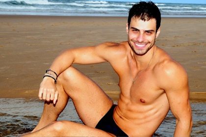 Lucas Malvacini on the beach!