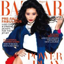 Ming Xi @ Harper's Bazaar Singapore July 2013