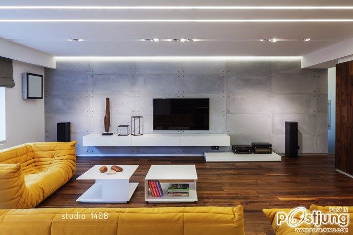 Contemporary Apartment Design by Studio 1408, Bucharest