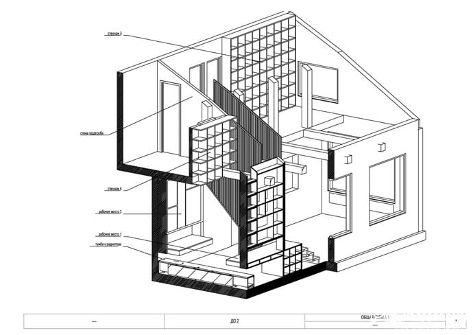 Interior for Students with Work and Recreation Areas