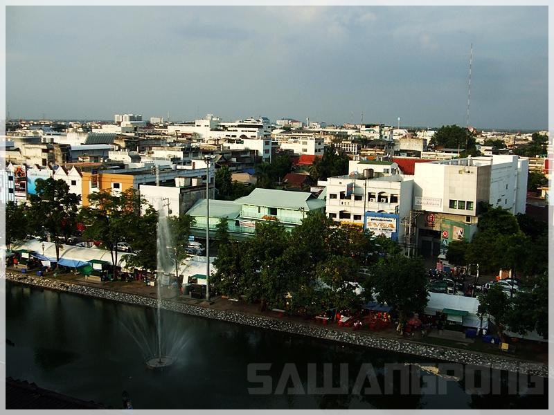 บรรยากาศตัวเมืองมุมสูง