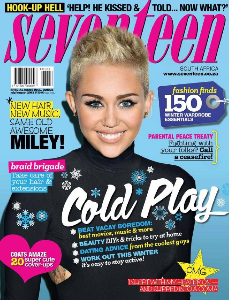 Miley Cyrus @ Seventeen South Africa July 2013