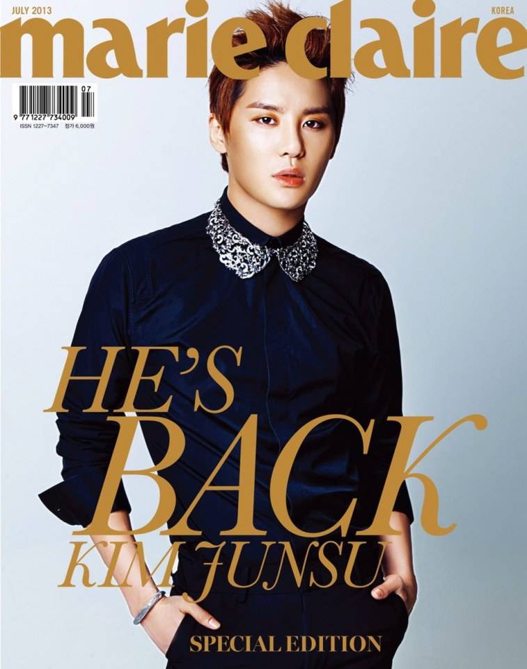 Junsu @ Marie Claire Korea July 2013