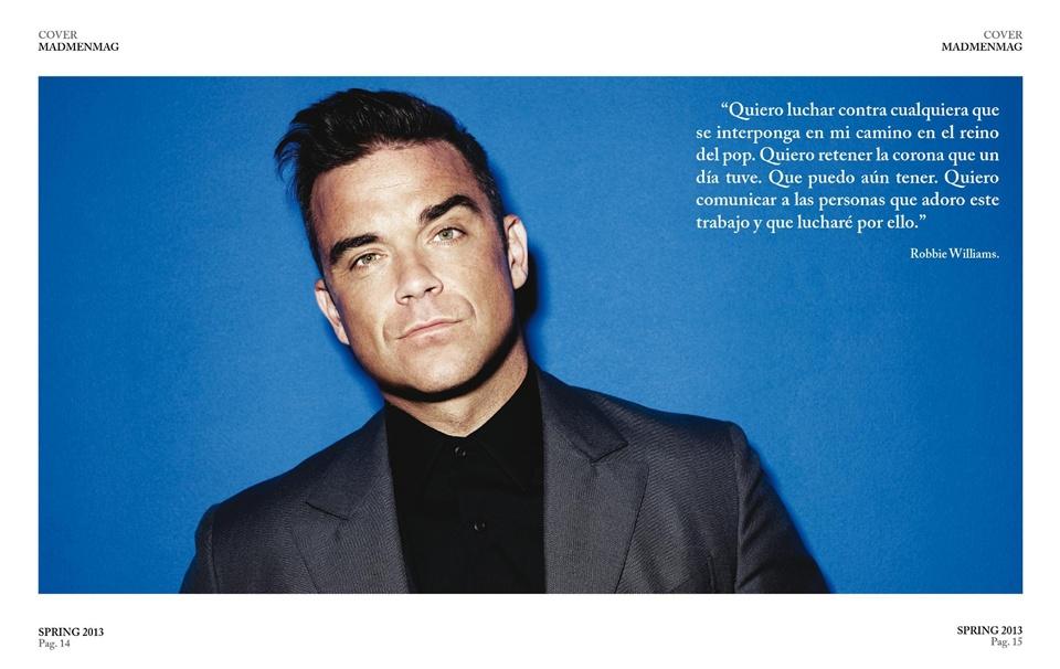 Robbie Williams @ MadMenMag Spring 2013