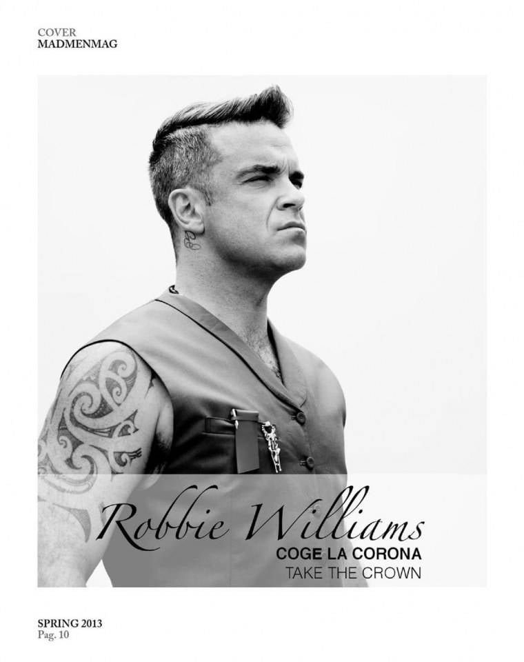 Robbie Williams @ MadMenMag Spring 2013