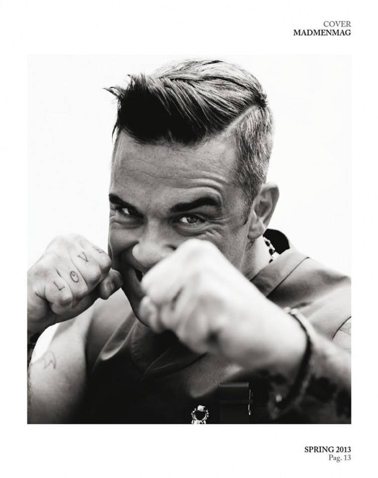 Robbie Williams @ MadMenMag Spring 2013