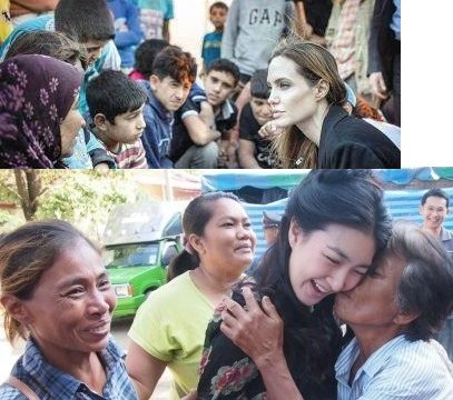 สื่อไทย ยกให้ แพนเค้ก  เป็น Angelina jolie of thailand นางเอกใจบุญ