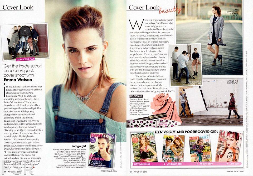 Emma Watson @ Teen Vogue USA August 2013