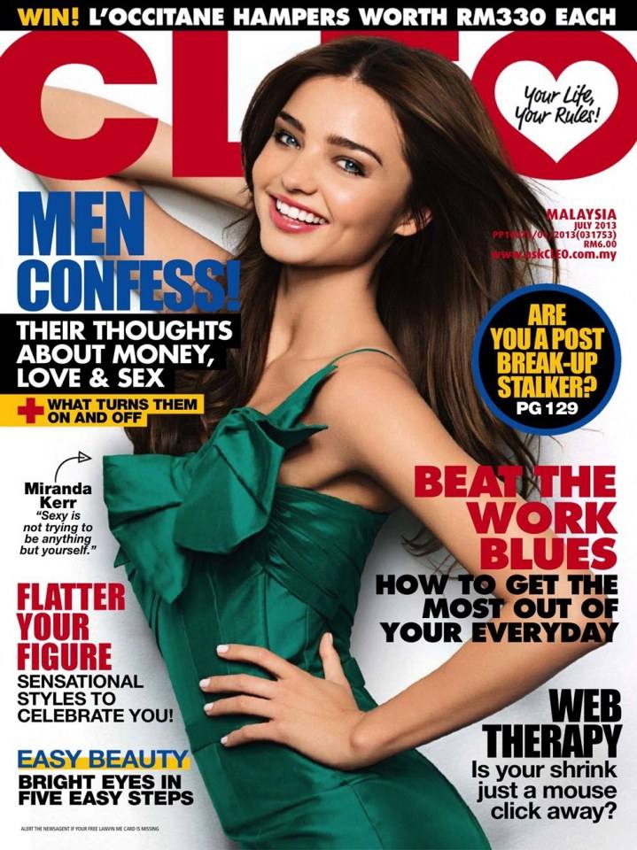 Miranda Kerr @ Cleo Malaysia July 2013