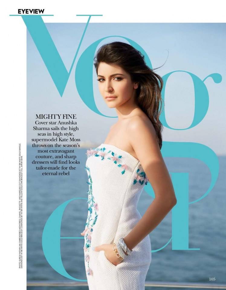 Anushka Sharma @ Vogue India July 2013