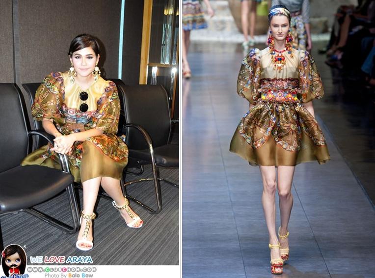 ชมพู่อารยา in dolce&gabbana 2013