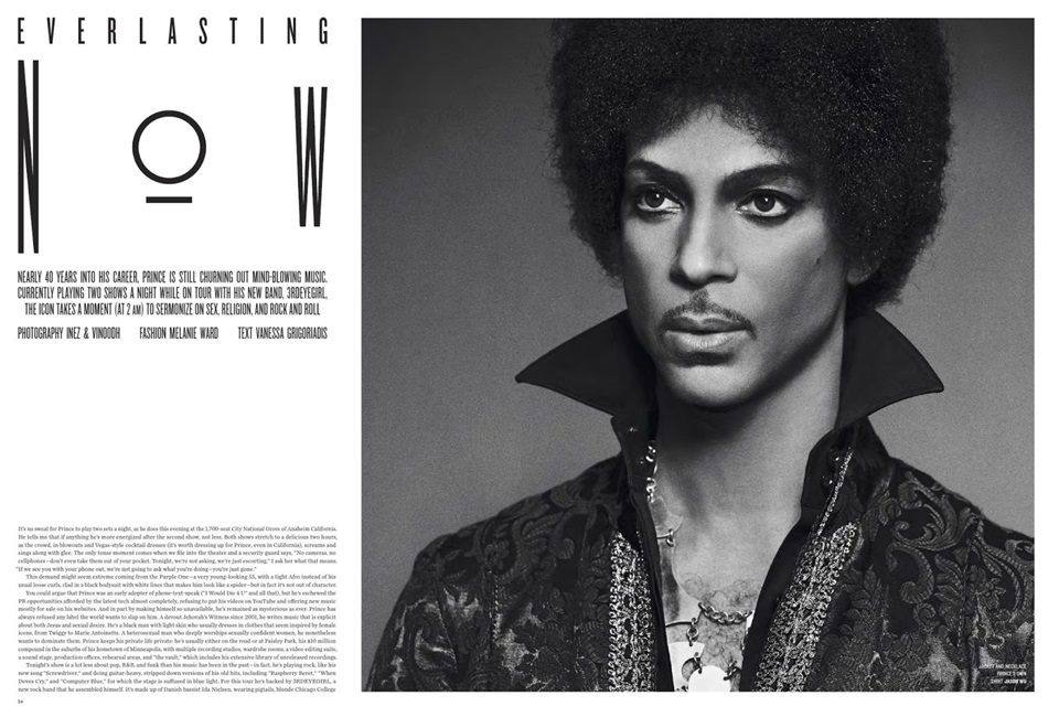 Prince @ V Magazine #84 Fall Preview 2013