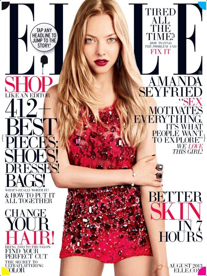 Amanda Seyfried @ Elle USA August 2013