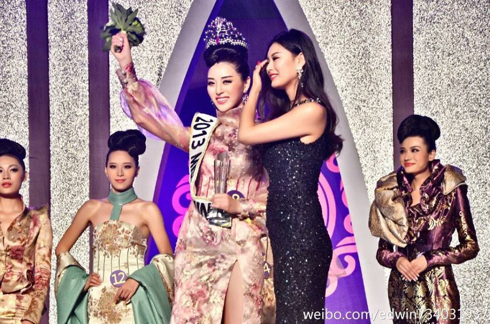 miss world china 2013 Yu Weiwei was crowned Miss China 2013