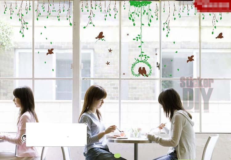 Wall Sticker สติ๊กเกอร์ติดผนังห้อง ลายต้นไม้