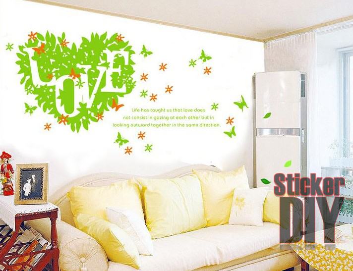 Wall Sticker สติ๊กเกอร์ติดผนังห้อง ลายต้นไม้