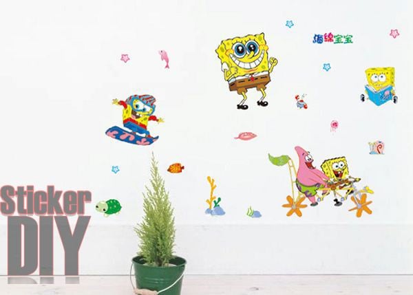 Wall Sticker สติ๊กเกอร์ติดผนังห้อง รูปตัวหนังสือ ลายการ์ตูนเด็ก