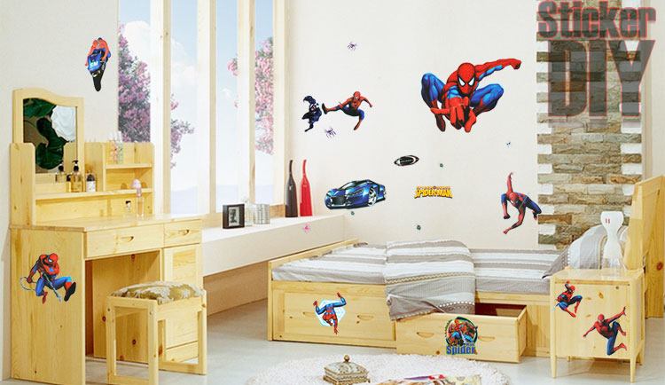 Wall Sticker สติ๊กเกอร์ติดผนังห้อง รูปตัวหนังสือ ลายการ์ตูนเด็ก