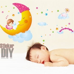 Wall Sticker สติ๊กเกอร์ติดผนังห้อง รูปตัวหนังสือ ลายการ์ตูนเด็ก