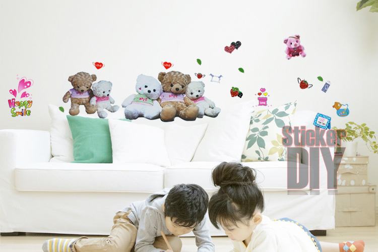 Wall Sticker สติ๊กเกอร์ติดผนังห้อง รูปตัวหนังสือ ลายการ์ตูนเด็ก