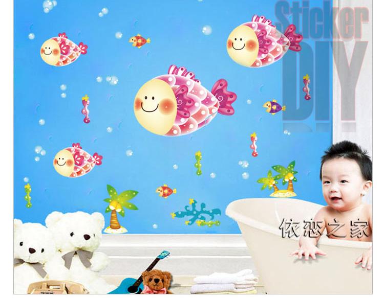 Wall Sticker สติ๊กเกอร์ติดผนังห้อง รูปตัวหนังสือ ลายการ์ตูนเด็ก