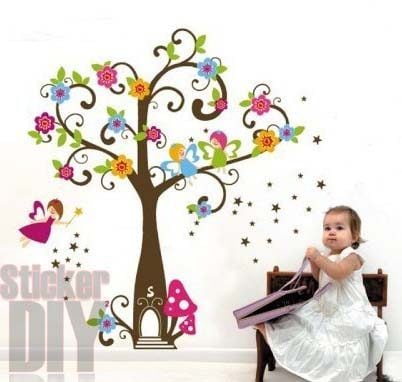 Wall Sticker สติ๊กเกอร์ติดผนังห้อง รูปตัวหนังสือ ลายการ์ตูนเด็ก