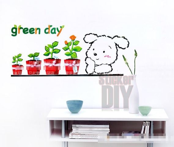 Wall Sticker สติ๊กเกอร์ติดผนังห้อง รูปตัวหนังสือ ลายการ์ตูนเด็ก