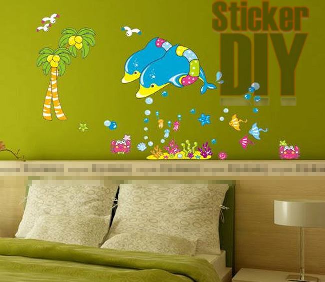 Wall Sticker สติ๊กเกอร์ติดผนังห้อง รูปตัวหนังสือ ลายการ์ตูนเด็ก