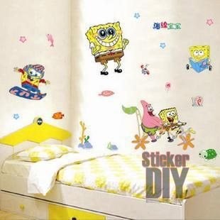 Wall Sticker สติ๊กเกอร์ติดผนังห้อง รูปตัวหนังสือ ลายการ์ตูนเด็ก