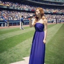 แทยอน+ทิฟฟานี่ ที่ Dodger stadium  @ America