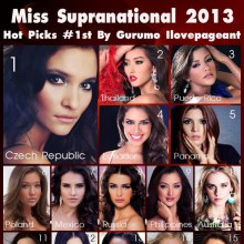 Miss Supranational 2013 : ‪#‎1st‬ Hot picks By Gurumo Ilovepageant