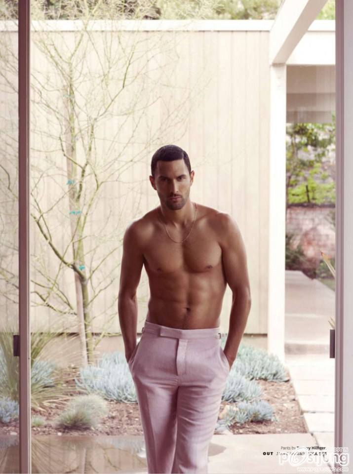 Noah Mills by Bruno Staub for Out Magazine