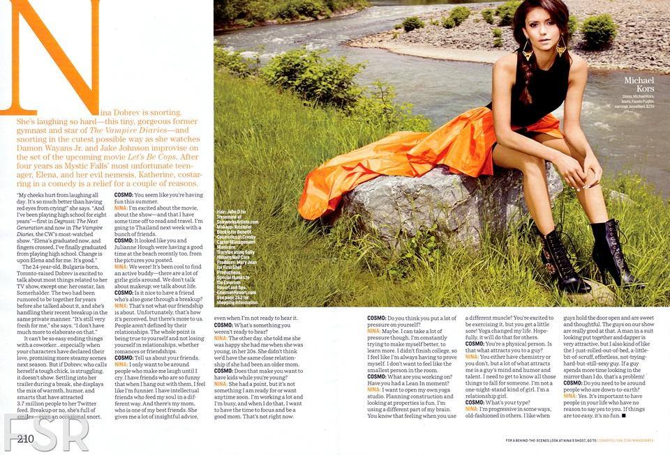 Nina Dobrev @ Cosmopolitan USA September 2013